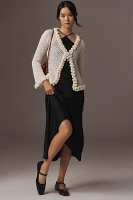 Tach Clothing Pom Cardigan Sweater