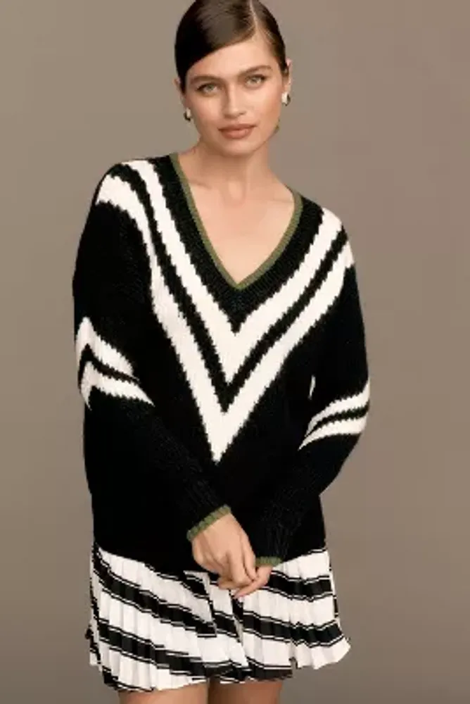 Maeve Slouchy Plunging V-Neck Pullover Sweater