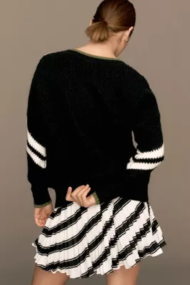 Maeve Slouchy Plunging V-Neck Pullover Sweater