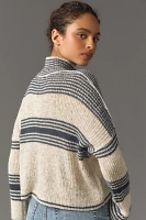 By Anthropologie Turtleneck Striped Sweater