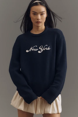 KULE Cashmere & Wool New York Pullover Crew-Neck Sweater