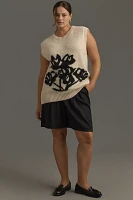 Maeve Graphic Flower Sweater Vest