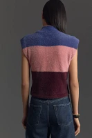 Maeve Colorblock Eyelash Sweater Vest