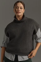 Maeve Mock-Neck Muscle Sweater Vest