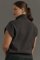 Maeve Mock-Neck Muscle Sweater Vest