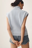 Maeve Mock-Neck Muscle Sweater Vest