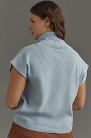 Maeve Mock-Neck Muscle Sweater Vest