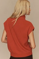 Maeve Mock-Neck Muscle Sweater Vest