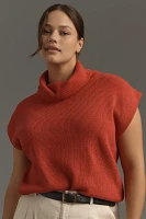 Maeve Mock-Neck Muscle Sweater Vest