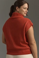 Maeve Mock-Neck Muscle Sweater Vest