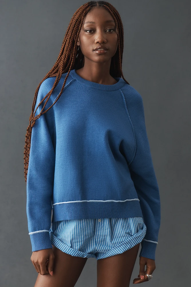 The Oaklyn Cozy Crew-Neck Sweatshirt by Pilcro