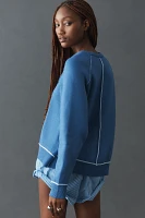 The Oaklyn Cozy Crew-Neck Sweatshirt by Pilcro