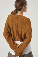 Pilcro Cable Twofer Sweater