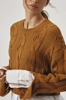 Pilcro Cable Twofer Sweater