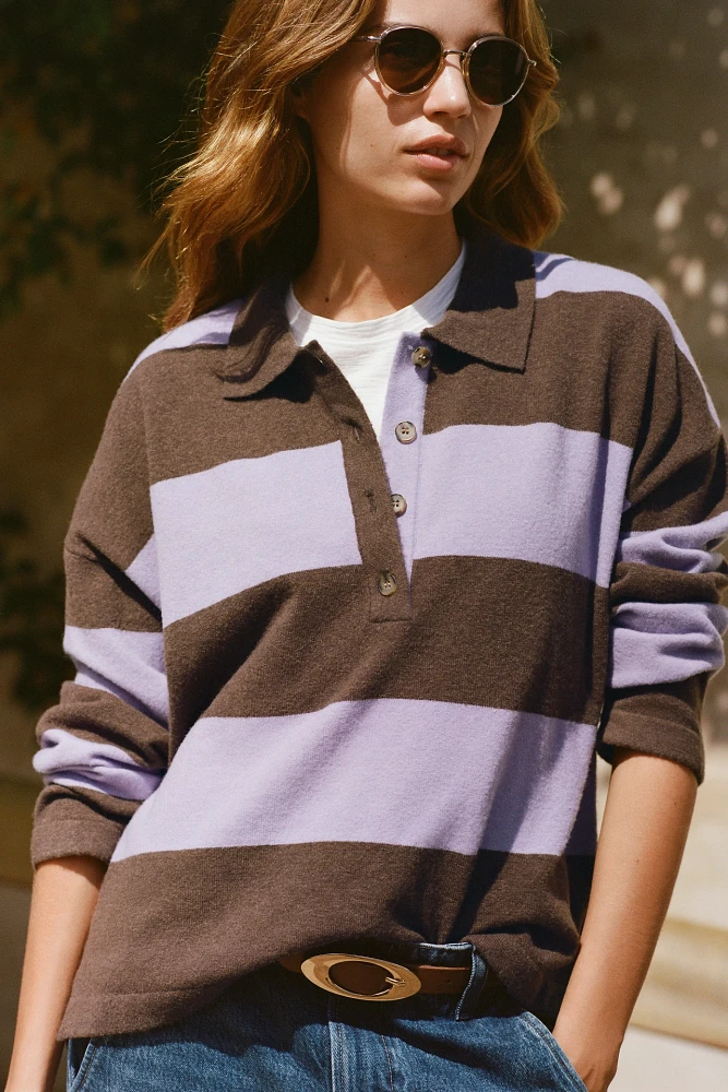 Maeve Rugby Polo Sweater