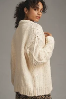 FRNCH Chunky Stitch Cardigan Sweater