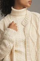 FRNCH Chunky Stitch Cardigan Sweater