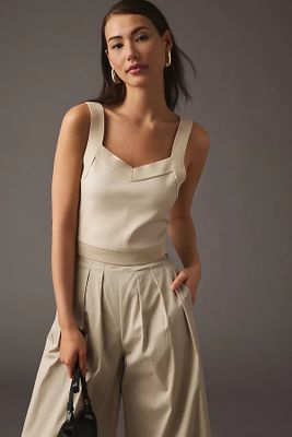 By Anthropologie Tie-Front Tank