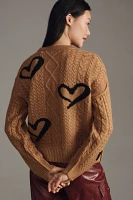 Maeve Graphic Intarsia Cardigan Sweater