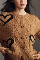 Maeve Graphic Intarsia Cardigan Sweater