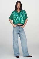 Essentiel Antwerp Glitz Sequin Polo Sweater