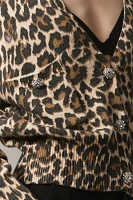 Essentiel Antwerp Generalite Leopard Cardigan Sweater