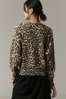 Essentiel Antwerp Generalite Leopard Cardigan Sweater