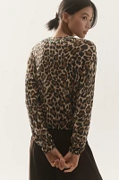 Essentiel Antwerp Galler Embellished Leopard-Print Sweater