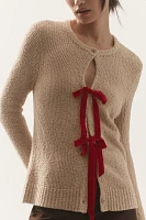 Lingua Franca Willa Bow Cardigan Sweater