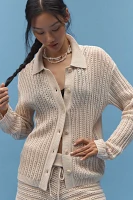 Joe's Jeans Arlo Crochet Long-Sleeve Buttondown Shirt