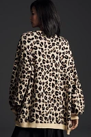 Porridge Animal Print Duster Sweater