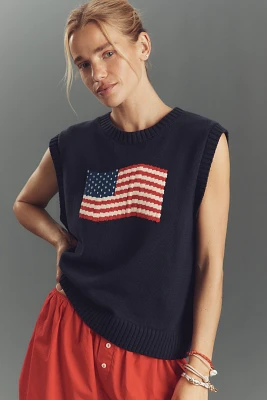 Porridge Crew-Neck Flag Icon Sweater Vest