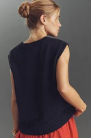 Porridge Crew-Neck Flag Icon Sweater Vest