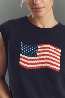 Porridge Crew-Neck Flag Icon Sweater Vest