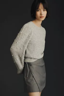 Maeve Pearl-Embellished Sweater