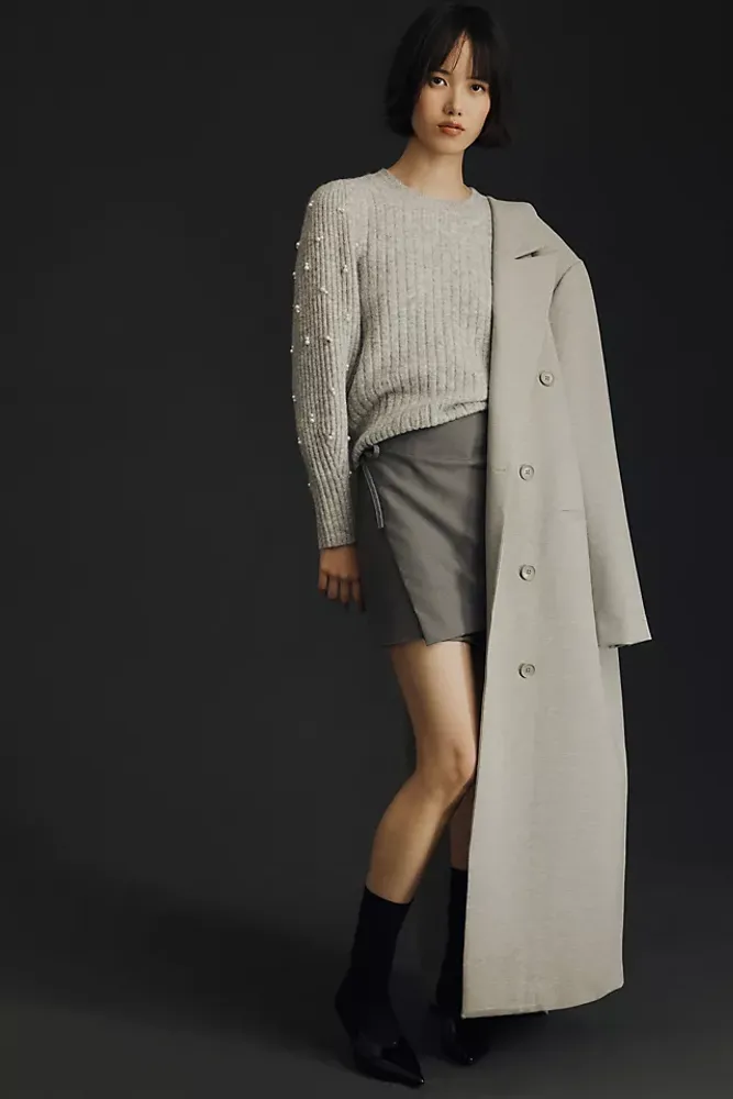 Maeve Pearl-Embellished Sweater