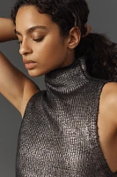 Pilcro Foiled Turtleneck Sweater Vest