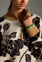 Maeve Mock-Neck Half-Zip Sweater
