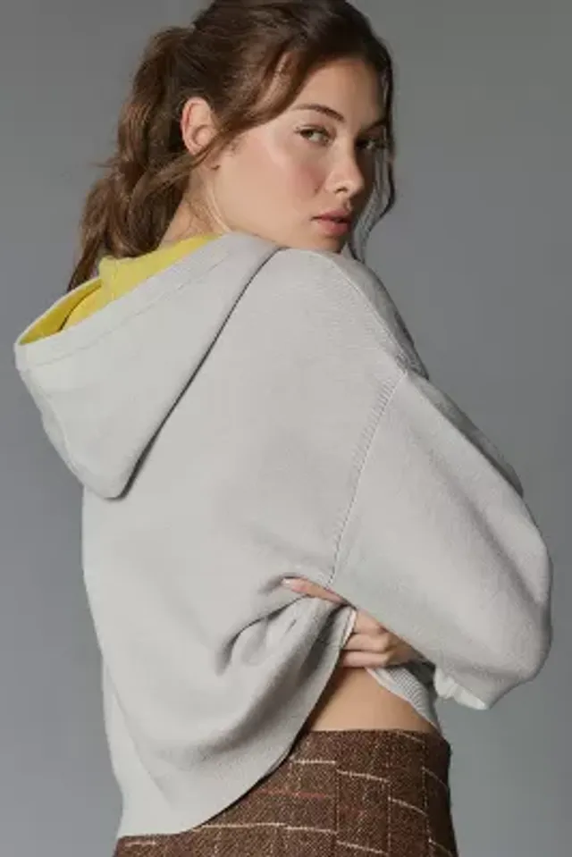 Maeve Layered Oversized Twofer Sweatshirt