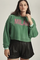 The Alani Cashmere Sweater by Pilcro: Cropped Crew-Neck Edition