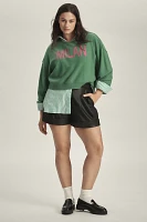 The Alani Cashmere Sweater by Pilcro: Cropped Crew-Neck Edition