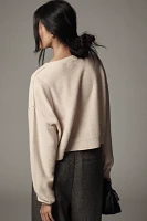 The Alani Cashmere Sweater by Pilcro: Cropped Crew-Neck Edition