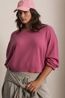 The Alani Cashmere Sweater by Pilcro: Cropped Crew-Neck Edition