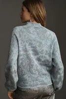 The Beatriz Mock-Neck Sweater: Lurex Edition