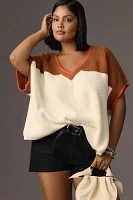 Maeve V-Neck Sweater Tee