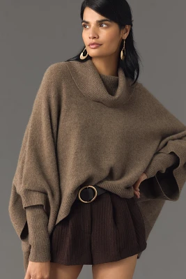 Pilcro Oversized Draped Cashmere Sweater