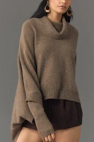 Pilcro Oversized Draped Cashmere Sweater