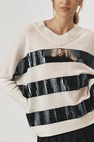 Maeve Cashmere Sequin Sweater