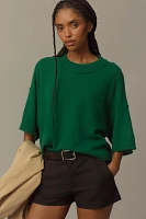 By Anthropologie Crew-Neck Cashmere Sweater