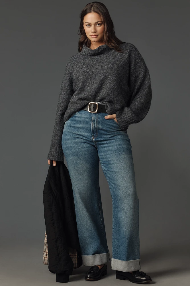 The Lennon Wide-Sleeve Turtleneck Sweater by Pilcro